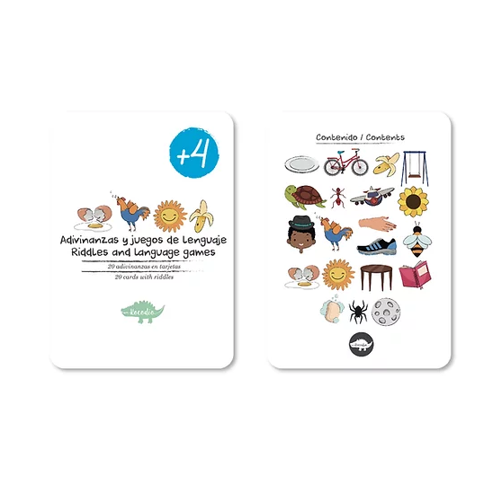 Flash Cards Adivinanzas +4 Kocodio