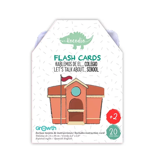 Flash Cards Hablemos del Colegio +2a Kocodio