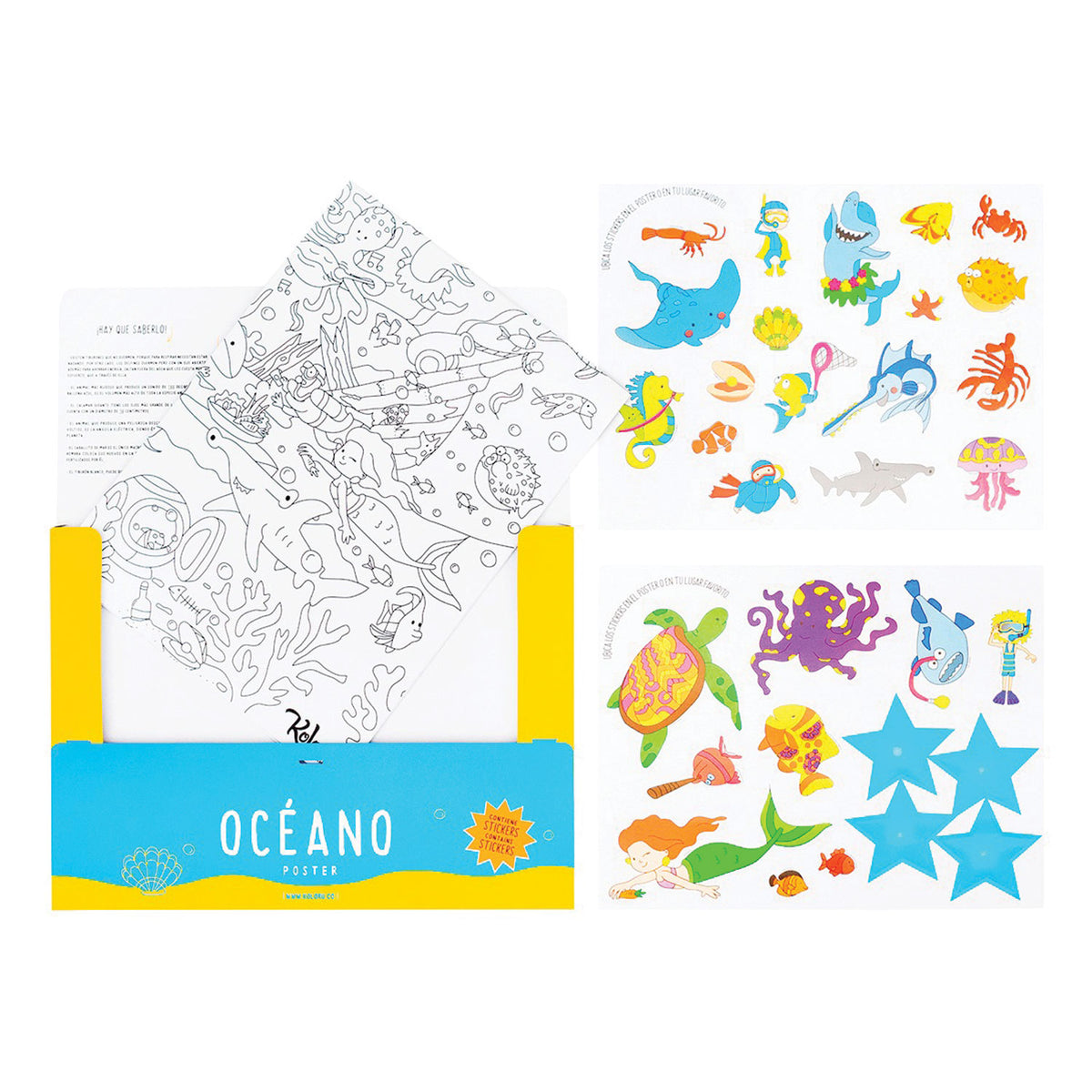 Poster para Colorear Océano Kolorú