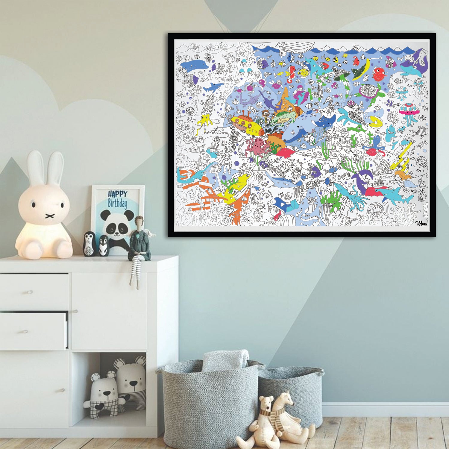 Poster para Colorear Océano Kolorú