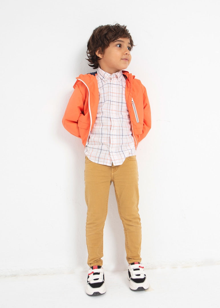 Chaqueta Cortavientos Con Capucha Tangerine Mayoral