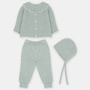 Conjunto Volante Con Gorro Niña Pravia