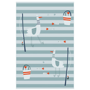 Toalla Playa Microfibra Azul