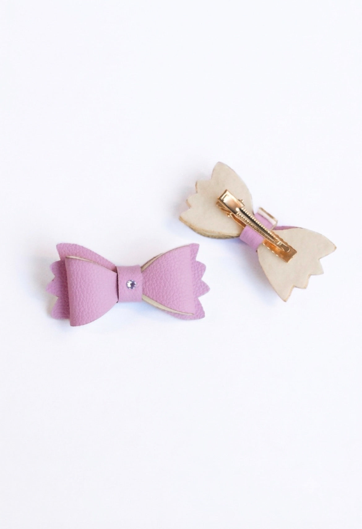 Hebillas Mini Corbatines Lila