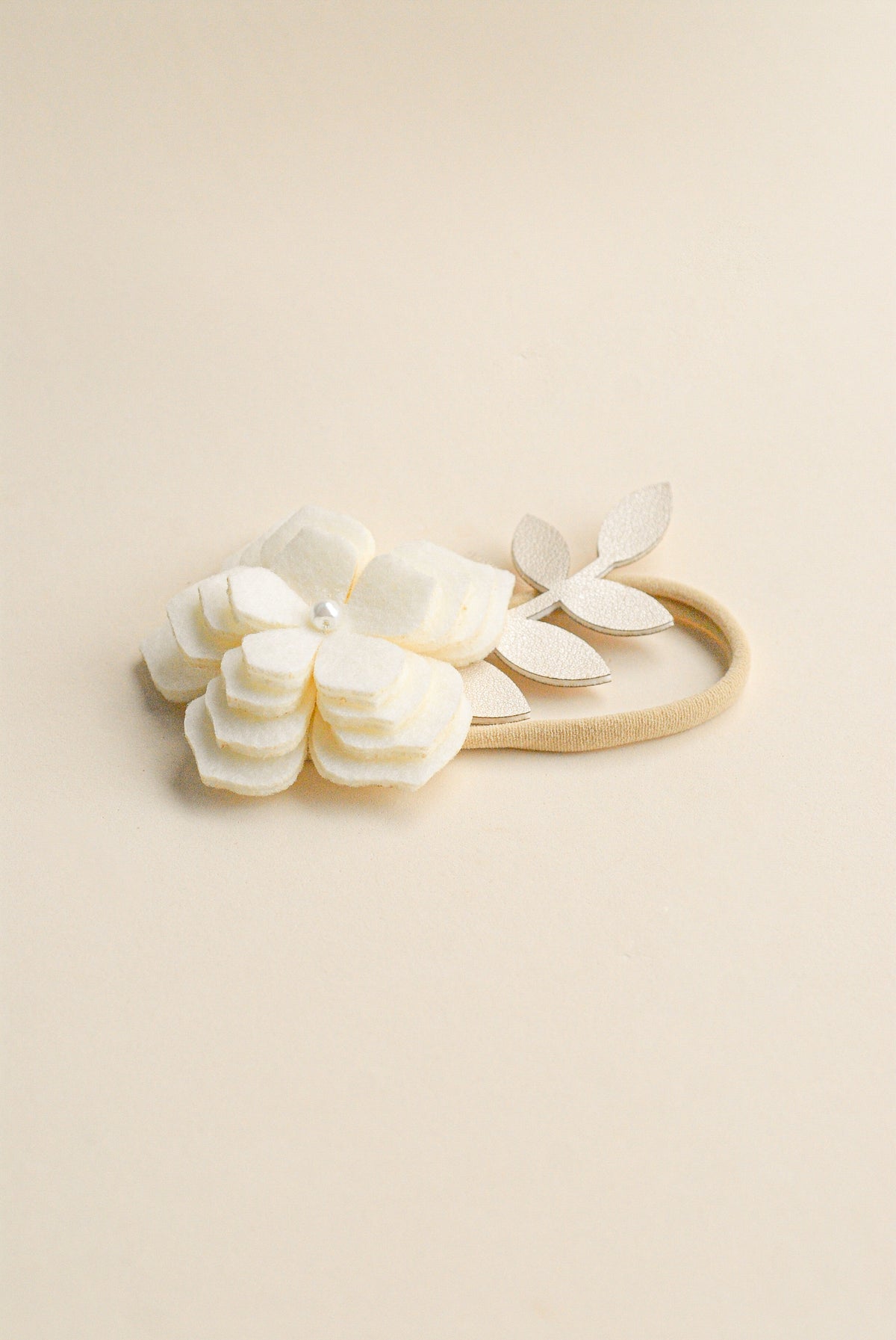 Caucho Flor Perla Bautizo