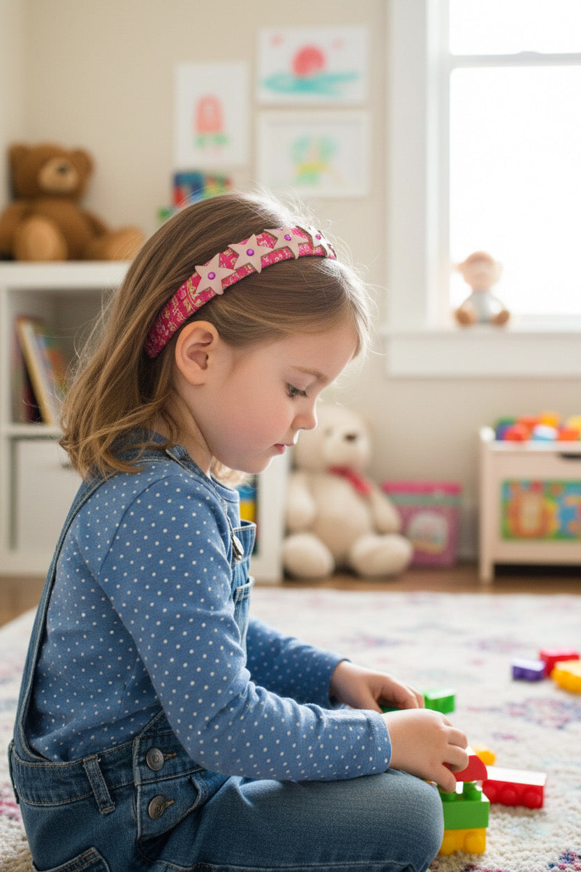 Diadema Estampada Con Estrellas