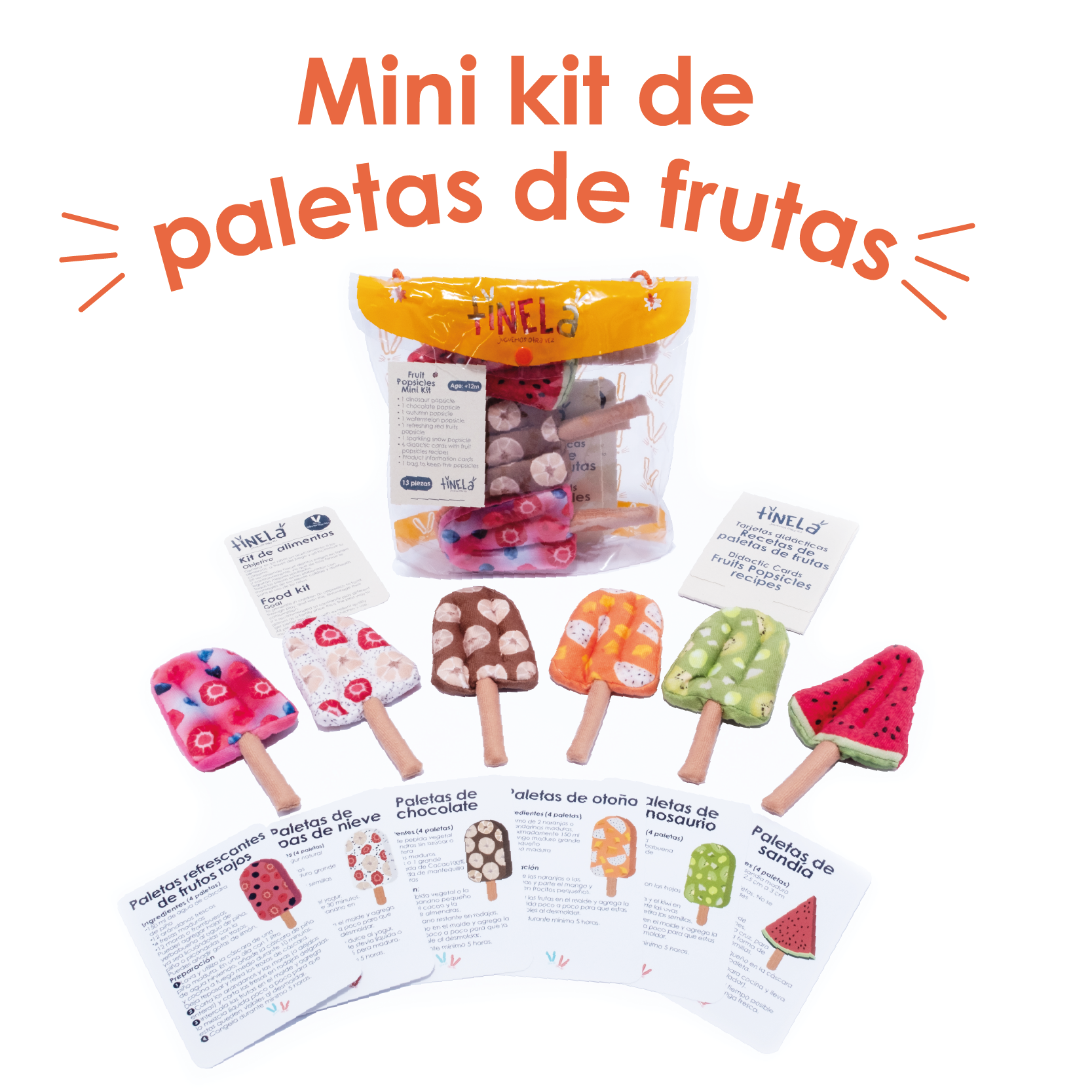 Mini Kit Paletas Frutas Tinela