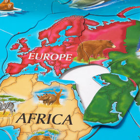 Rompecabezas Piso Mapa Mundial 33 PZS