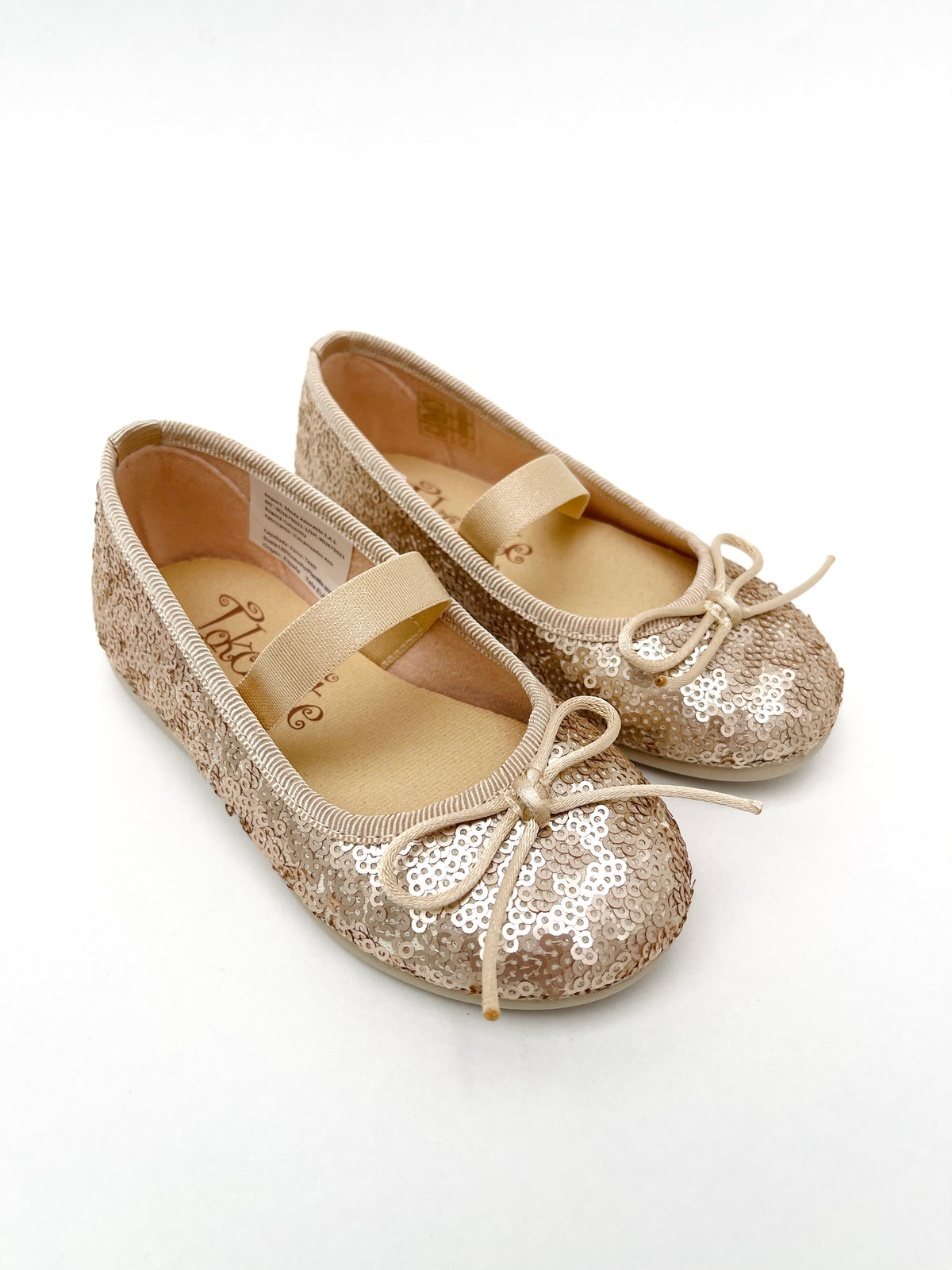 Mercedita Con Lazo y Lentejuelas Oro