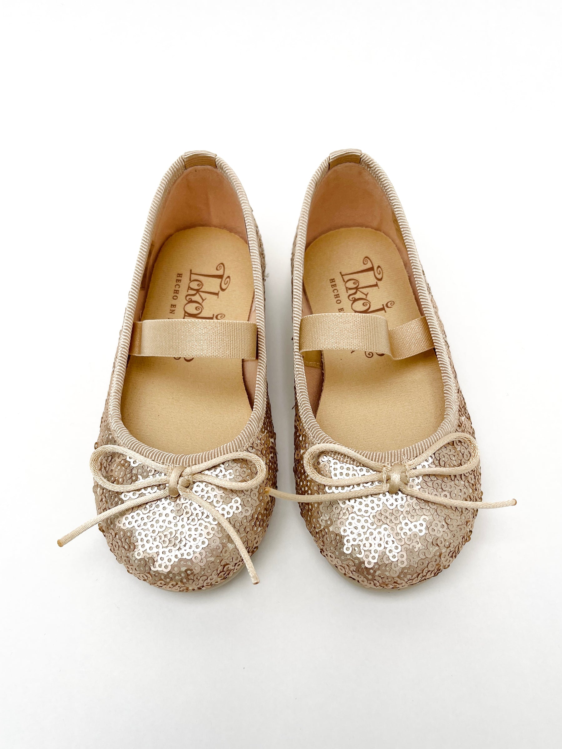 Mercedita Con Lazo y Lentejuelas Oro