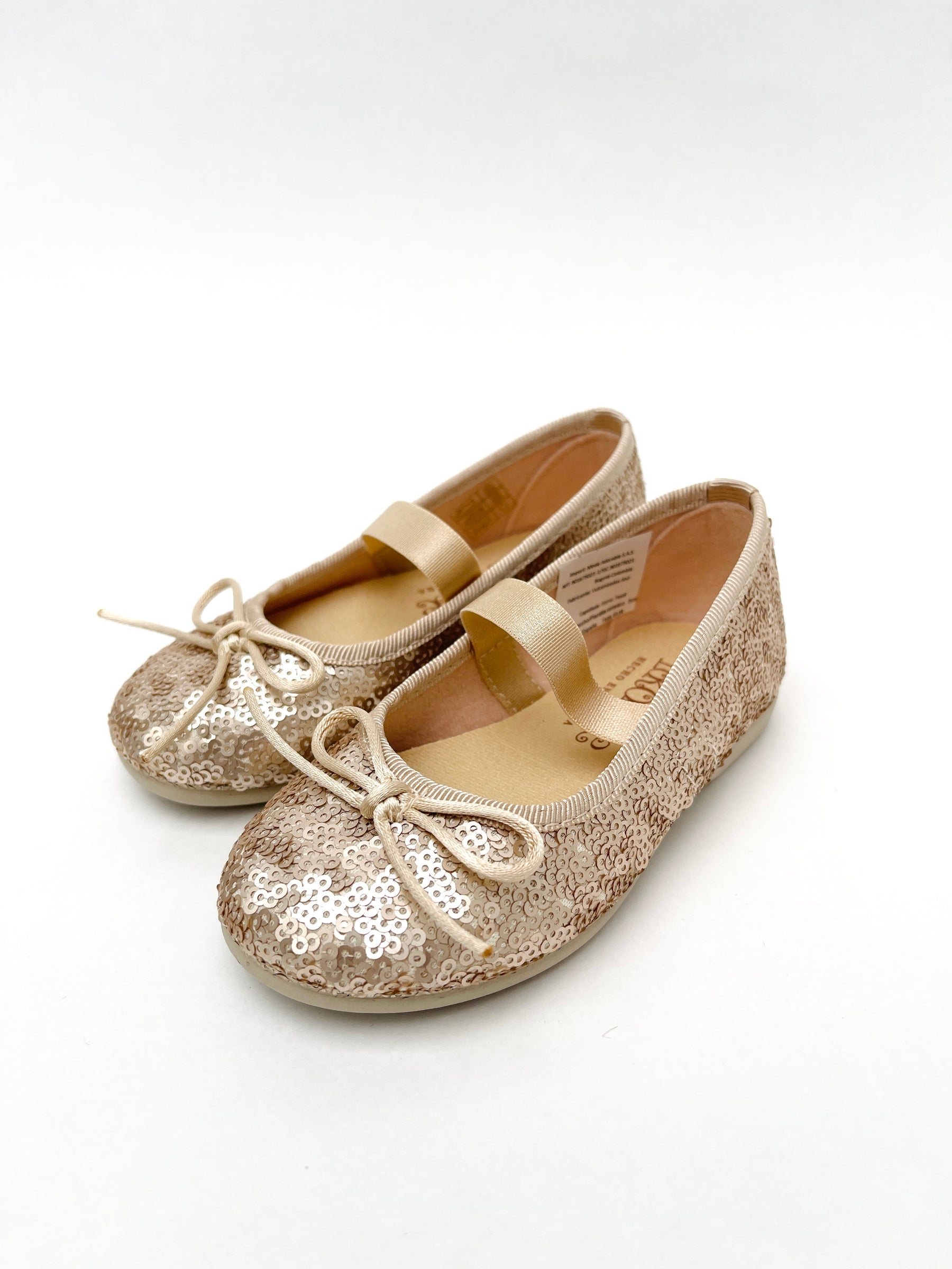 Mercedita Con Lazo y Lentejuelas Oro