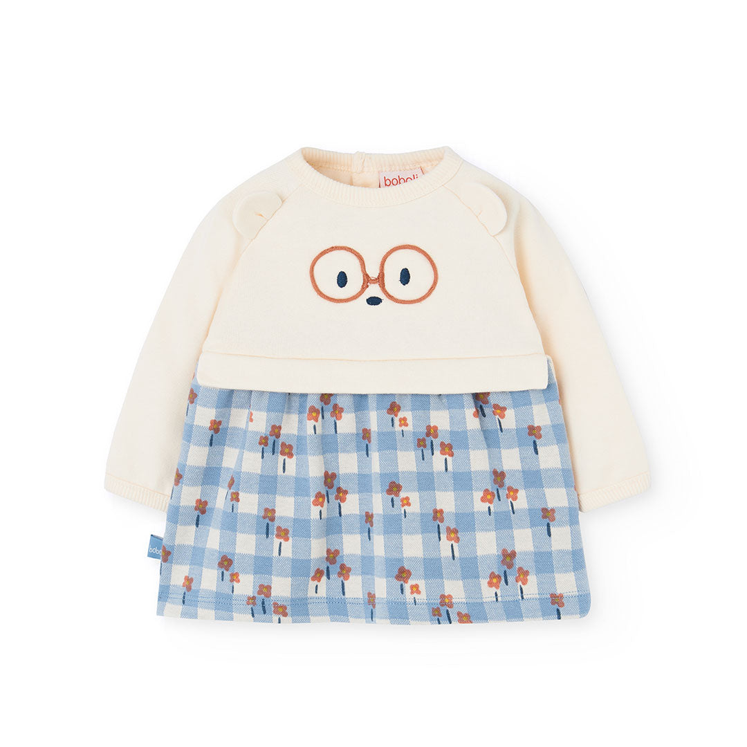 Vestido Felpa Combinado Con Leotardo Polar Baby