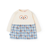 Vestido Felpa Combinado Con Leotardo Polar Baby