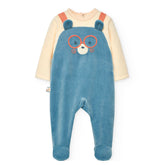 Pelele Terciopelo Bicolor Polar Baby