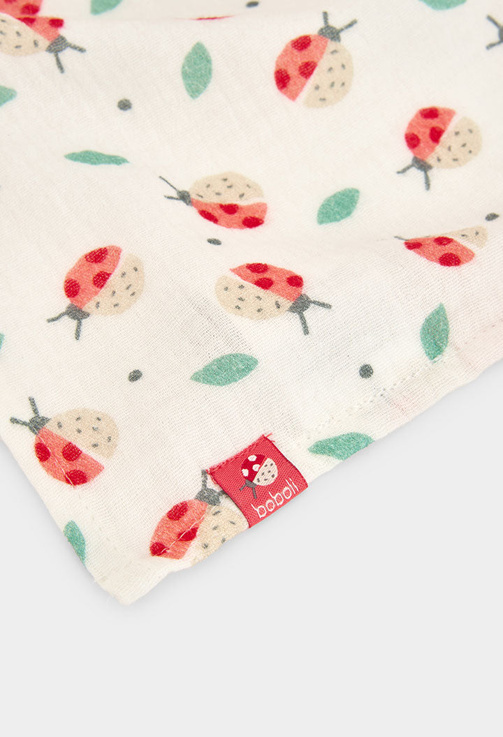 Manta Muselina Estampada Ladybugs