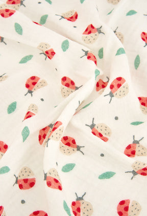 Manta Muselina Estampada Ladybugs - Minibhu