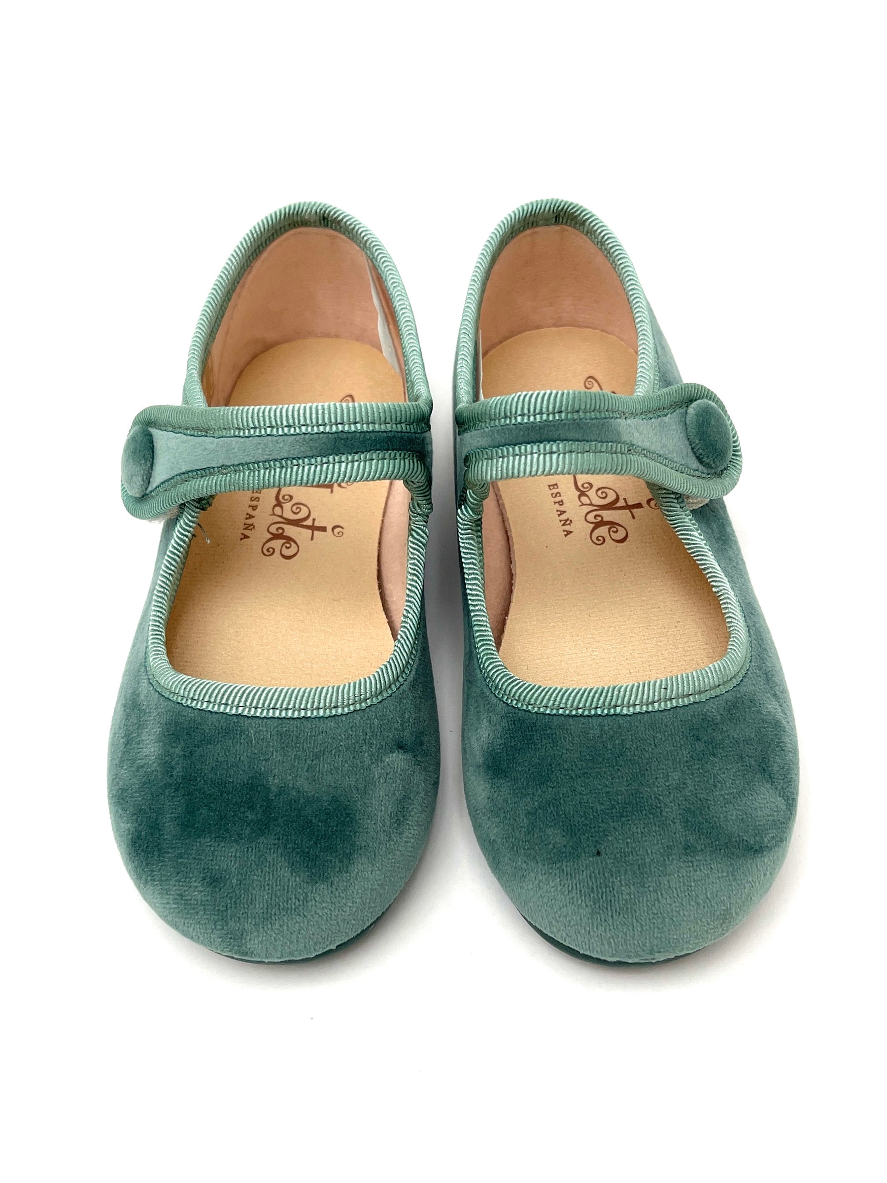 Mercedita Velcro Con Botón Agua