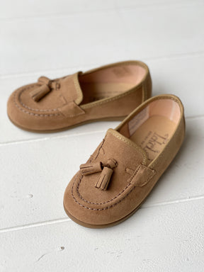 Mocasín Serratex Borlas Camel Tokolate