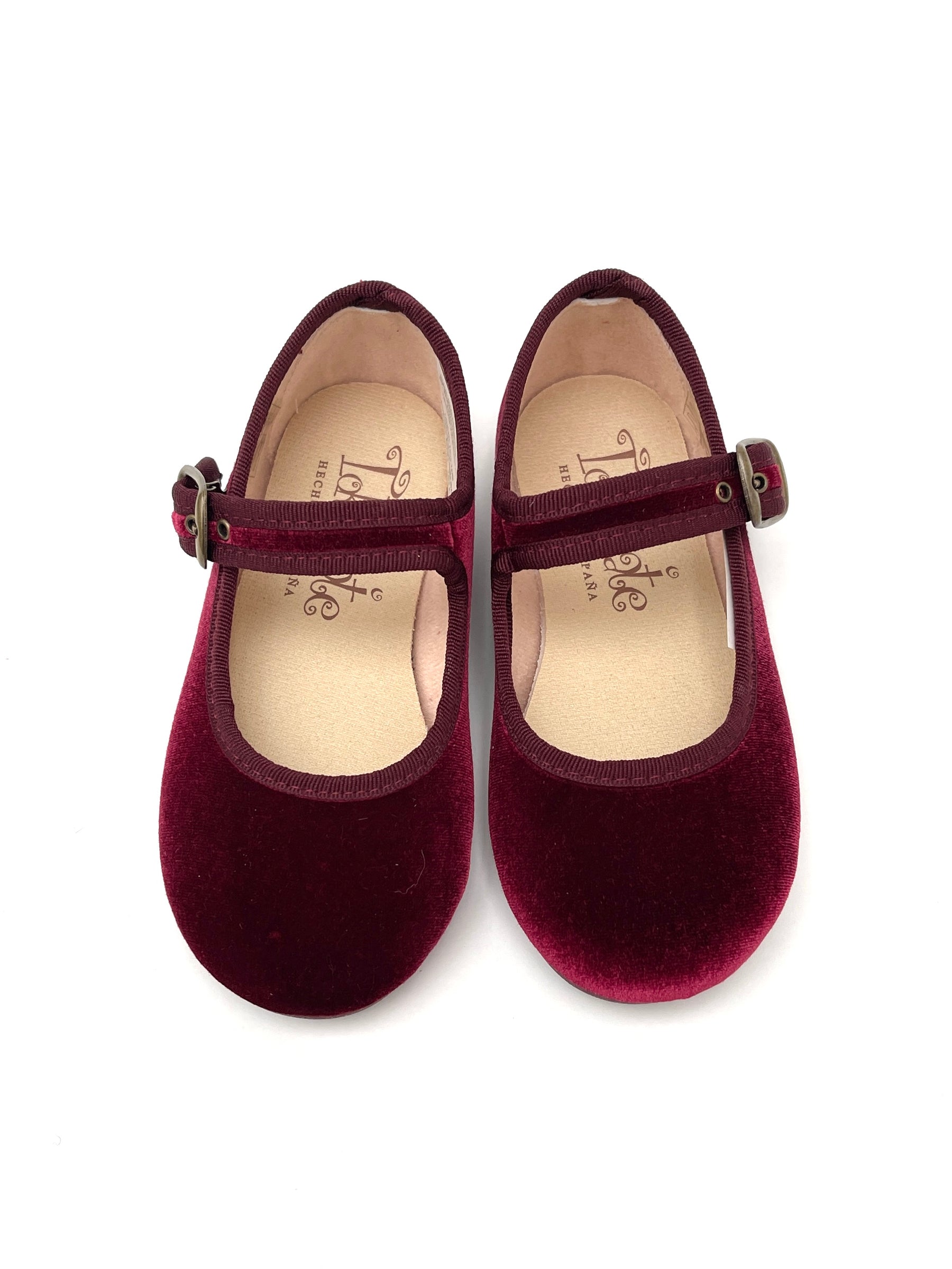 Mercedita Terciopelo Hebilla Burdeos