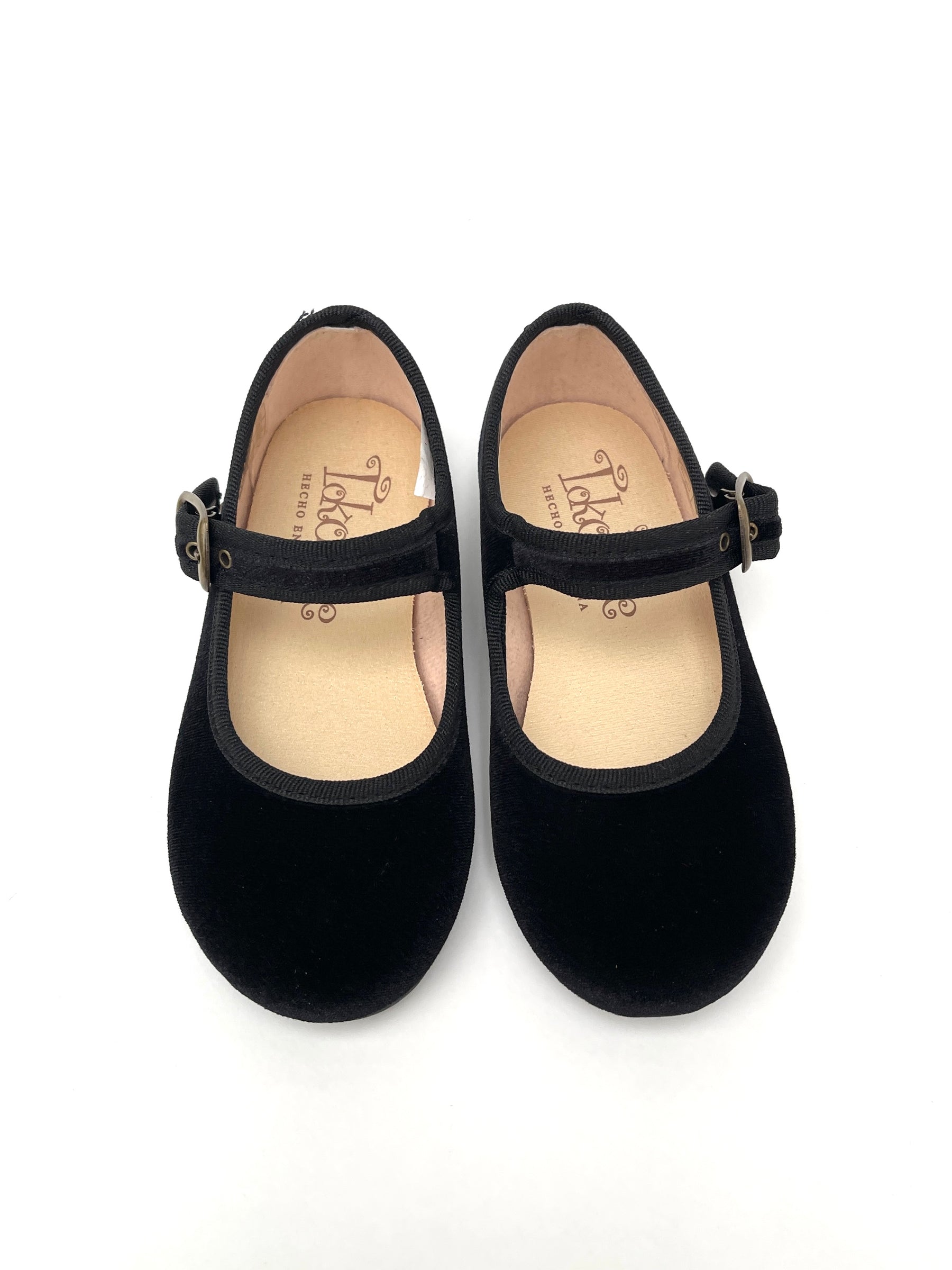 Mercedita Terciopelo Hebilla Negro