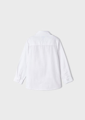 Camisa Manga Larga Blanco Ecofriends Mostaza