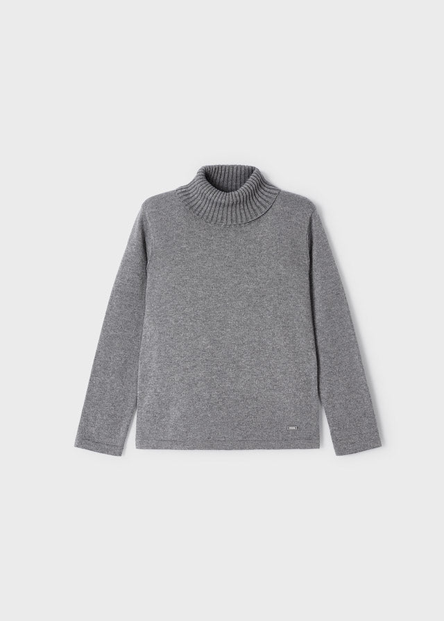 Saco Tejido Cuello Alto Ecofriends Acero Sepia Mayoral