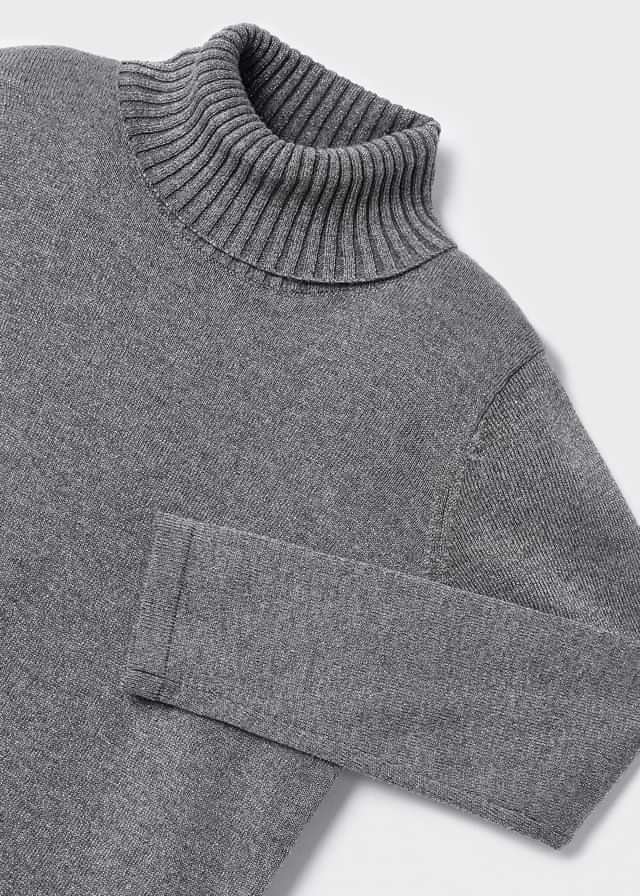 Saco Tejido Cuello Alto Ecofriends Acero Sepia Mayoral