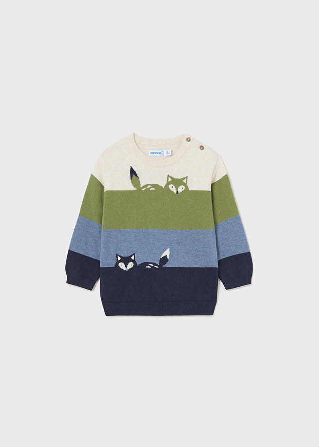 Saco Cuello Redondo Bloques Ecofriends Laurel