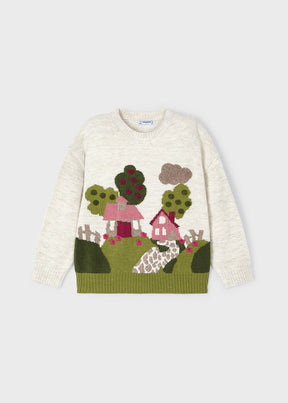 Saco Intarsia Ecofriends Orquidea