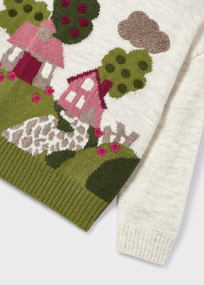 Saco Intarsia Ecofriends Orquidea