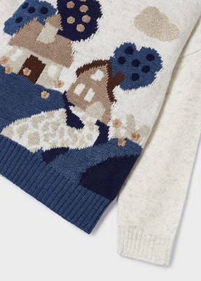 Saco Intarsia Indigo