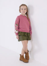 Saco Pullover Bordado Ecofriends Orquidea