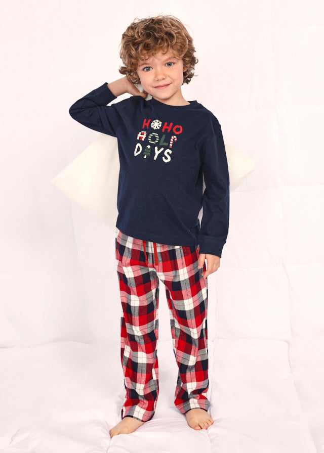 Pijama Cuadros Navidad