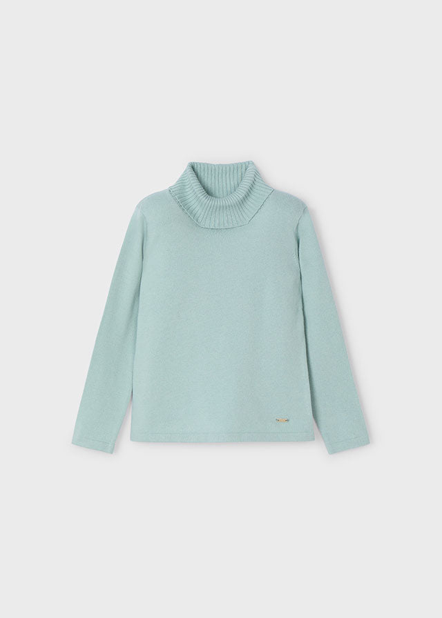 Saco Tejido Cuello Alto Jade