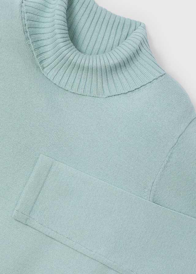 Saco Tejido Cuello Alto Jade