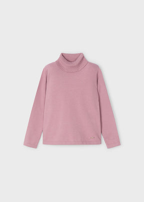Saco Tejido Cuello Alto Plum