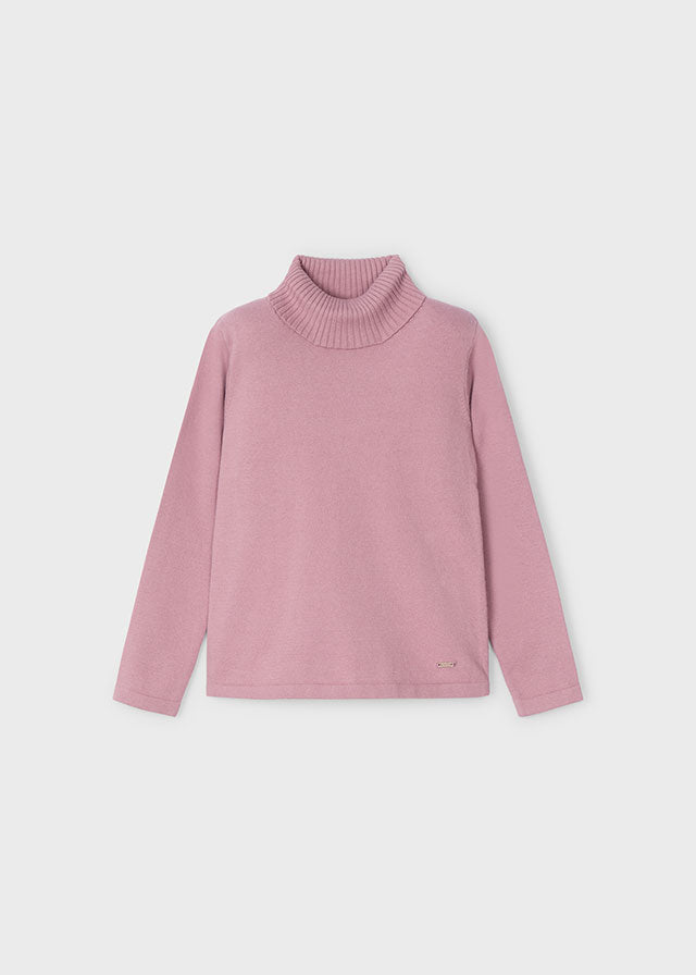 Saco Tejido Cuello Alto Plum