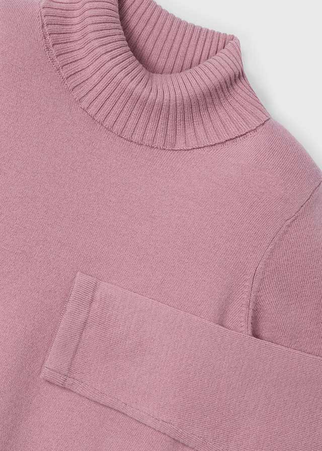 Saco Tejido Cuello Alto Plum