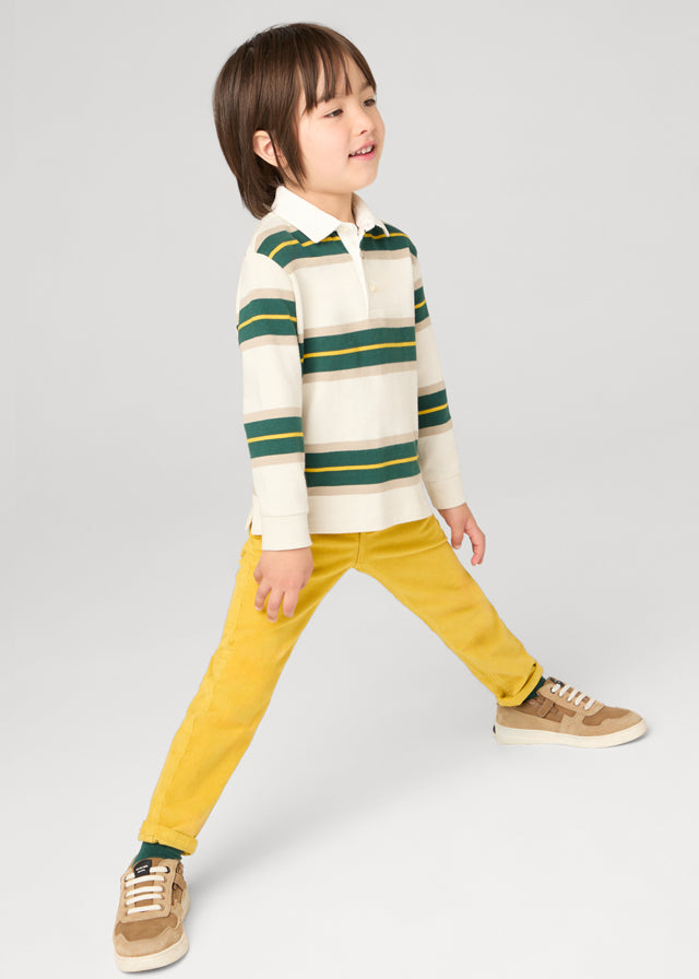 Pantalón Pana Slim Fit Básico Yellow Pine