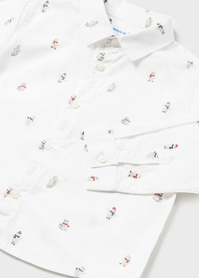 Camisa Estampada Osos Navidad