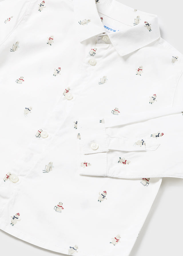 Camisa Estampada Osos Navidad