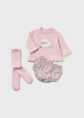 Conjunto Camiseta Tejida y Leotardo Mid Rose