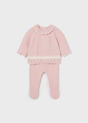 Conjunto Polaina Tejido Cotton Rose