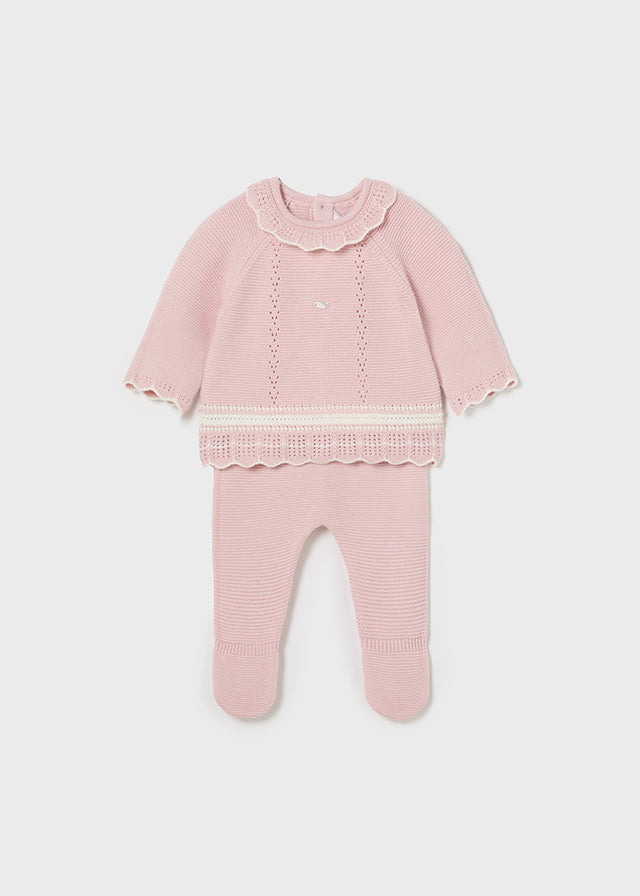 Conjunto Polaina Tejido Cotton Rose