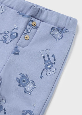 Pantalón Punto Estampado Mr. Roboto - Minibhu
