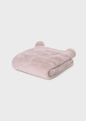 Manta Pelo Pompón Nuez