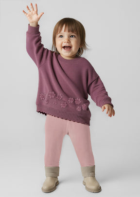 Leggins Terciopelo Básico Cherry