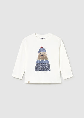 Camiseta Aplique Animal Artic Family