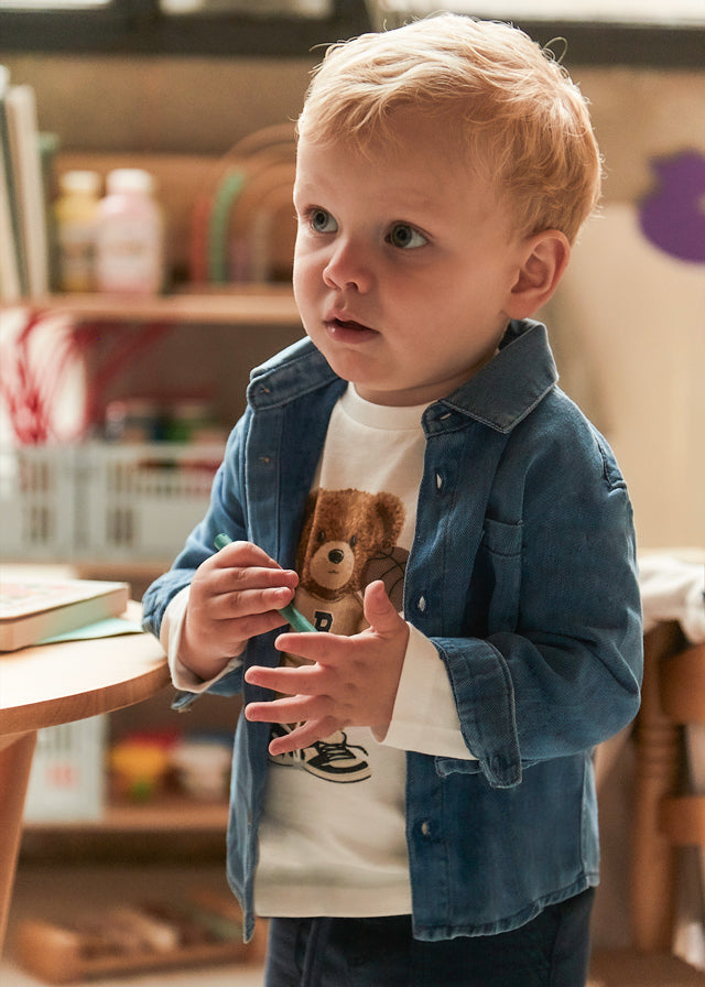 Camiseta Denim Bear School