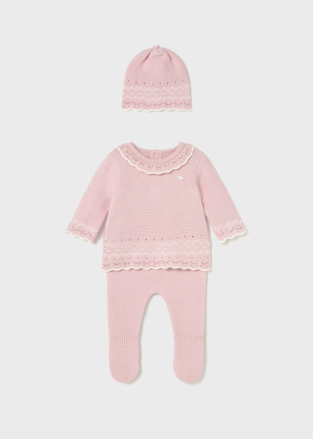 Conjunto Con Gorro Tejido Poesy